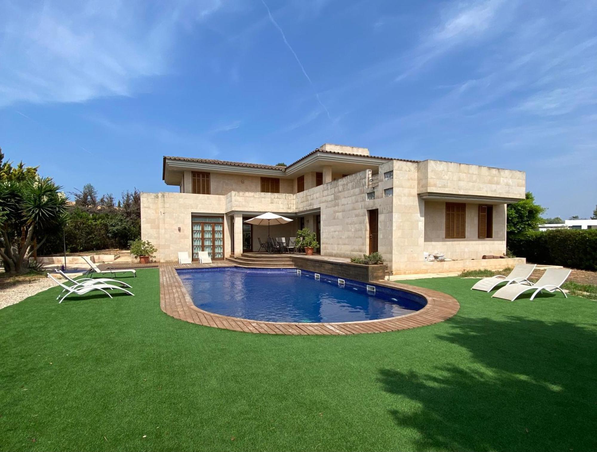 Villa De Lujo Con Piscina, Jacuzzi, Jardin Y Terraza Marratxi Bagian luar foto